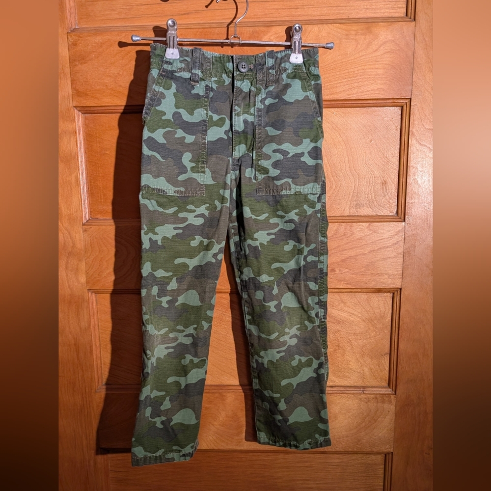 Crewcuts Green Camouflage Cargo Pants